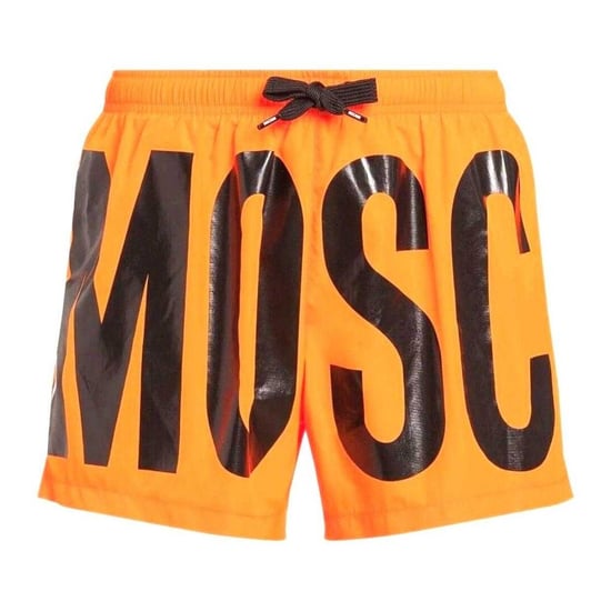 Moschino Heren Logo Zwemshort (Helder oranje) - Image 1