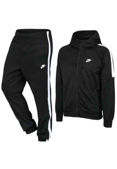 Nike Mens Black Tribute Poly Tracksuit - Image 1