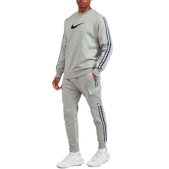 Nike Mens Grey Repeat Fleece Tracksuit - Image 1