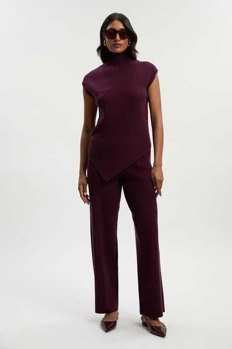 Relaxed Rib Knitted Trouser - Image 1