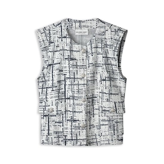 Helena Hart 7670 gilet boucle marine /wit - Image 4