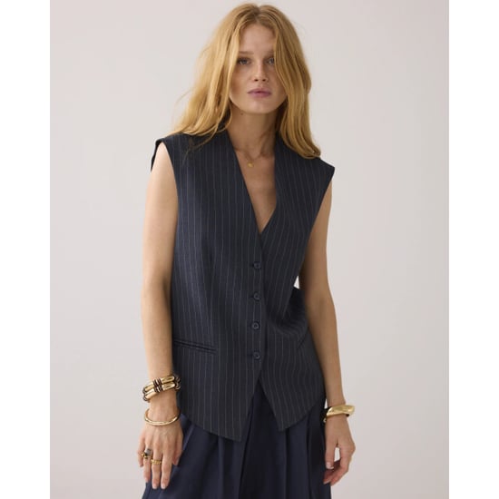 Summum 9s137-12258 495 gilet pinstripe midnight blue - Image 3