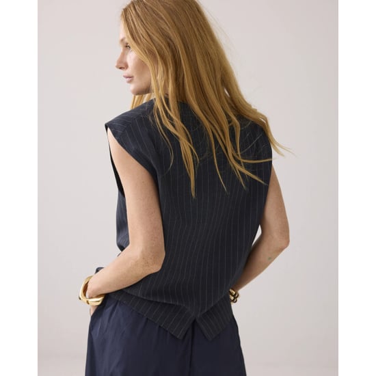 Summum 9s137-12258 495 gilet pinstripe midnight blue - Image 6