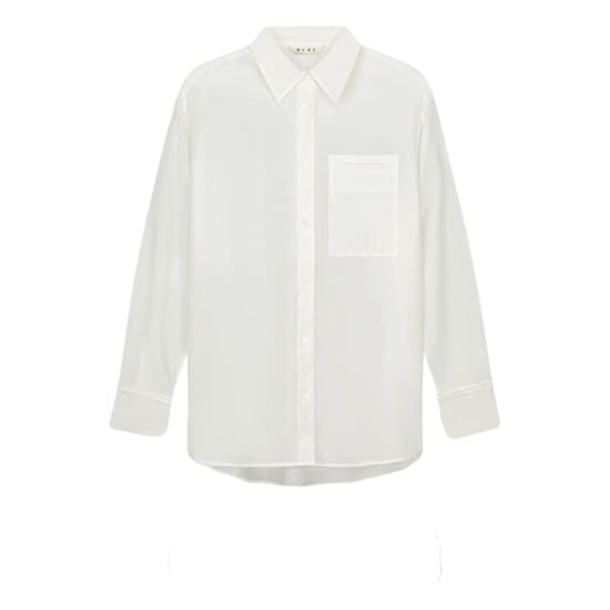 Olaf Hussein Semi-sheer tie detail shirt blouses w220303 - Image 1