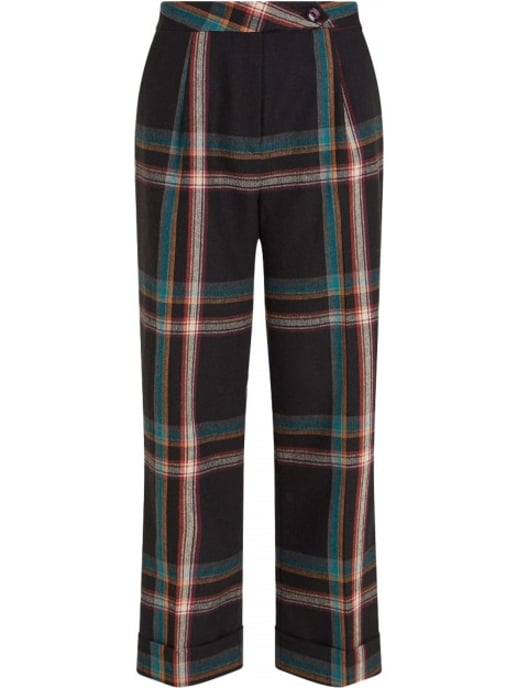 King Louie Celia pants sera check black - Image 1