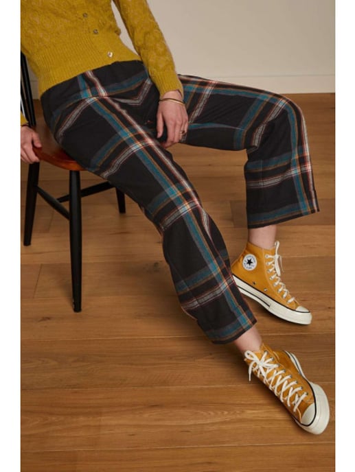 King Louie Celia pants sera check black - Image 4