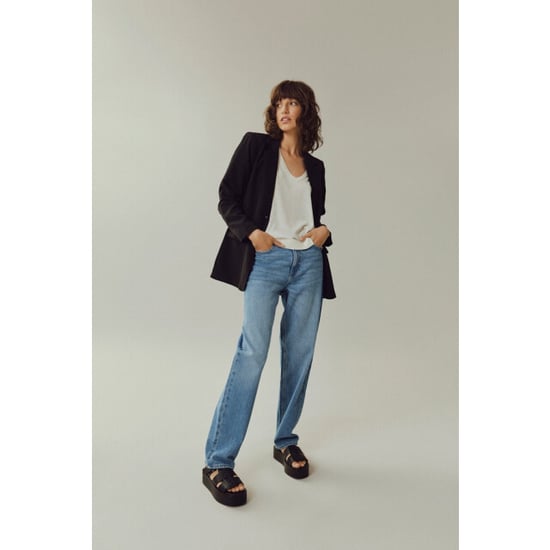 Vila vikelly jaf hw straight jeans-noos 14084730 medium blue - Image 2