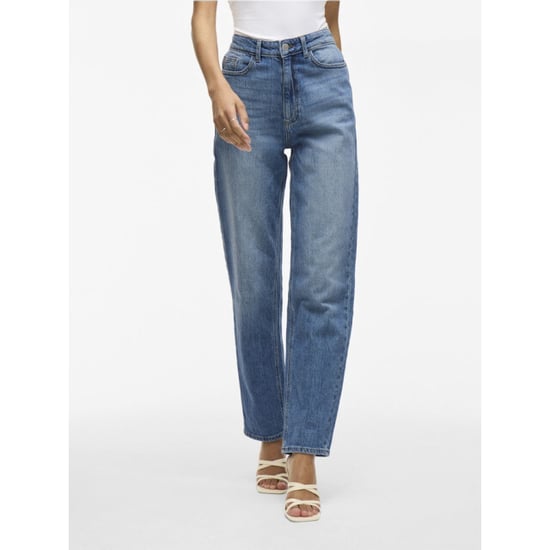Vila vikelly jaf hw straight jeans-noos 14084730 medium blue - Image 4