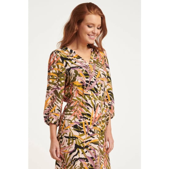 Smashed Lemon 24449 zomerjurk met korte bladprintpofmouwen | - Image 3