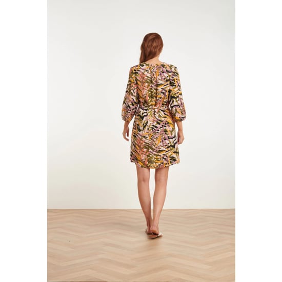 Smashed Lemon 24449 zomerjurk met korte bladprintpofmouwen | - Image 6
