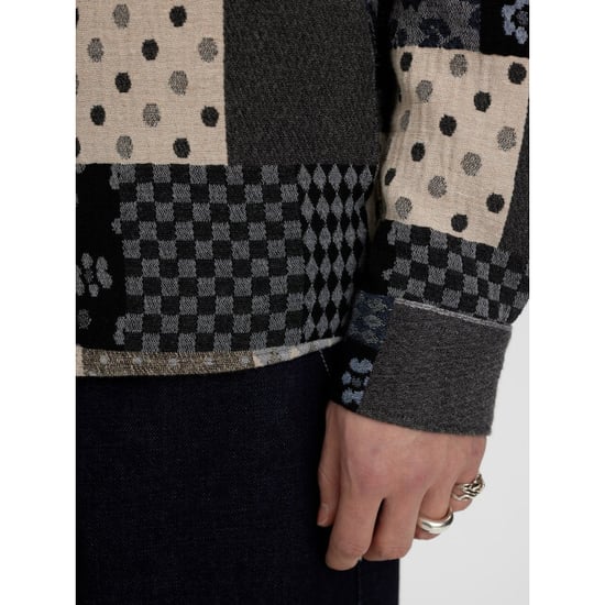 Anerkjendt 901950 akoscar patchwork overshirt 3134 cloud blue - Image 3