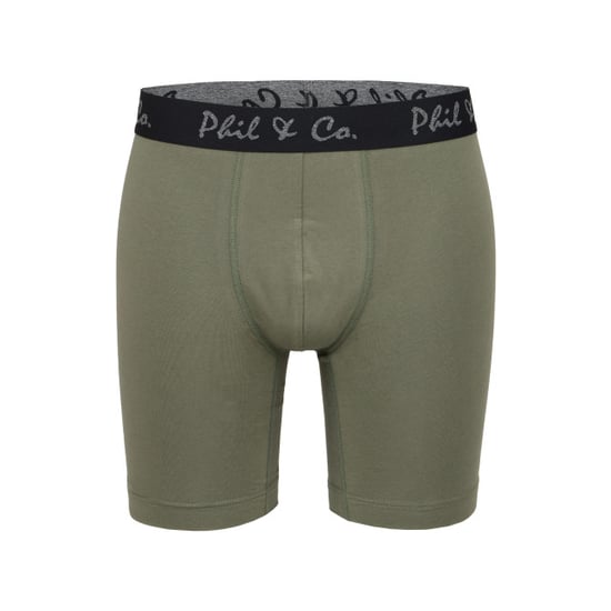 Phil & Co Boxershorts heren met lange pijpen boxer briefs 4-pack groen / zwart - Image 4