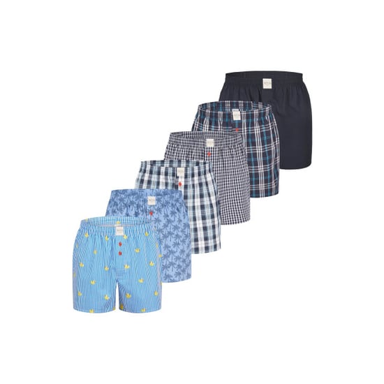 Phil & Co Wijde boxershorts heren 6-pack multipack d515 - Image 1