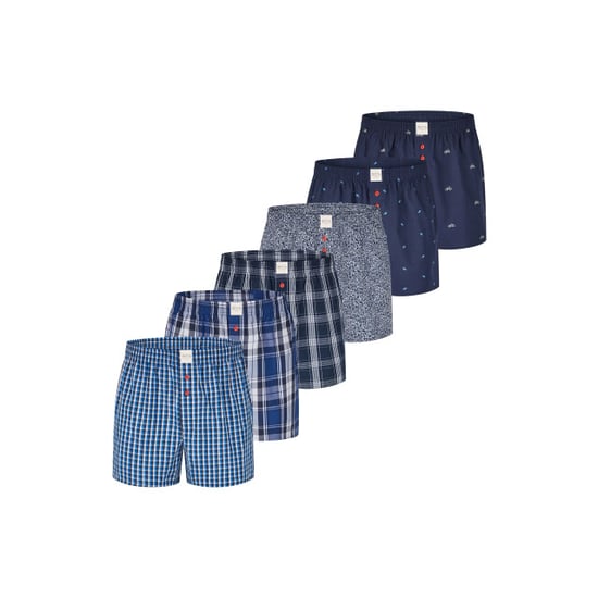 Phil & Co Wijde boxershorts heren 6-pack pack d510 - Image 1