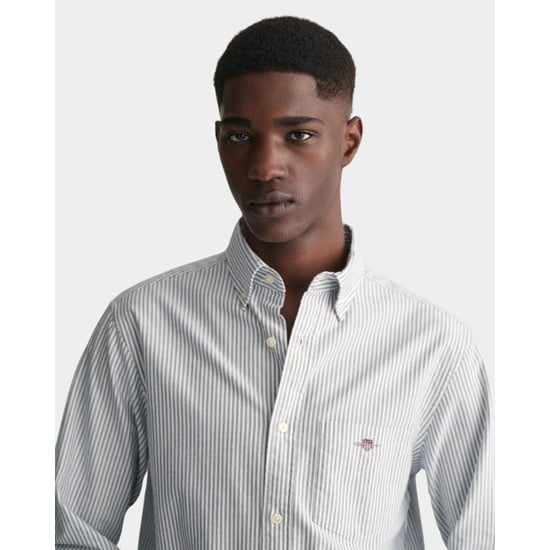 Gant Casual hemd lange mouw oxford banker stripe shirt 3000230/423 - Image 3