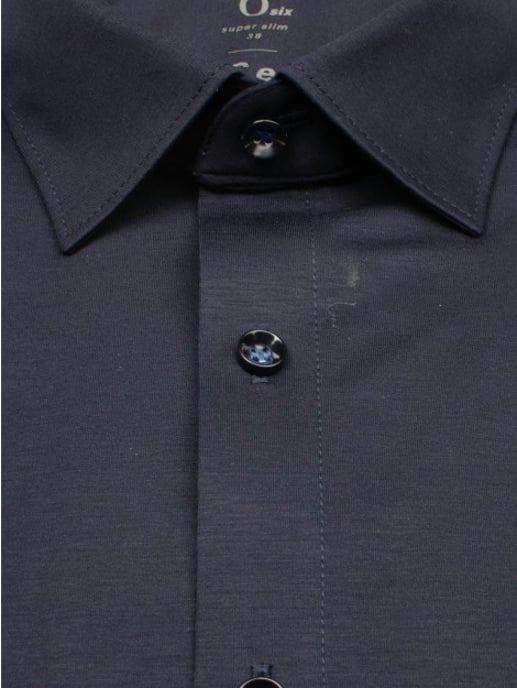 Olymp Business hemd lange mouw extraslimfit jersey shirt navy 250374/18 - Image 2