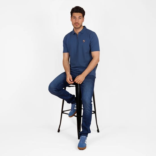 Q1905 Polo shirt zuidland – marine - Image 5