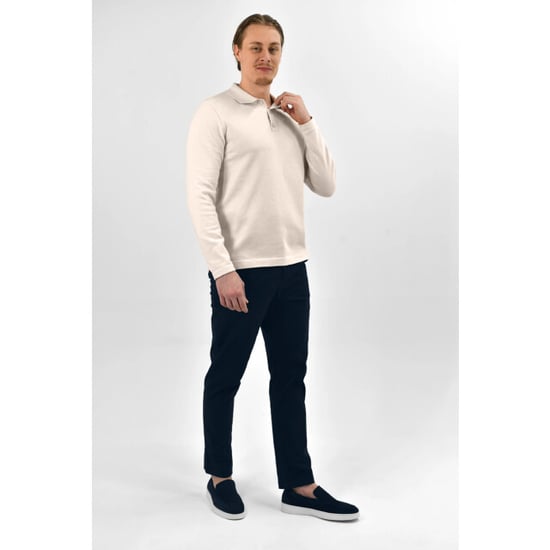 Vercate Knitted poloshirt off white - Image 1