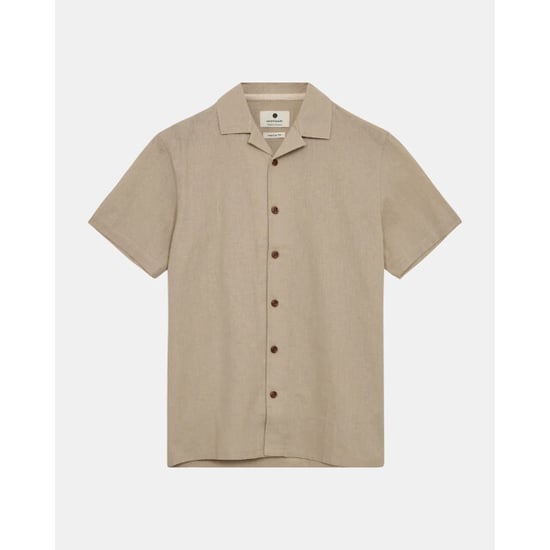 Anerkjendt 901934 akleo s/s cot.linen shirt 0536 feather grey - Image 1