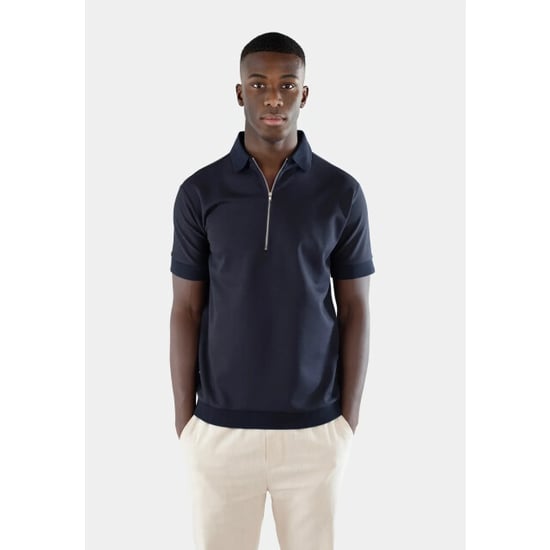 Ciszere 20079-008 clay jersey half zip navy - Image 2