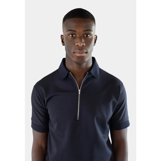 Ciszere 20079-008 clay jersey half zip navy - Image 4