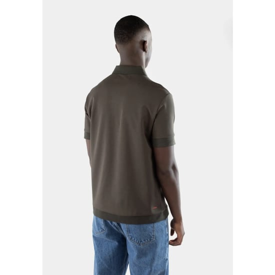 Ciszere 20079-027 clay jersey half zip forest green - Image 2