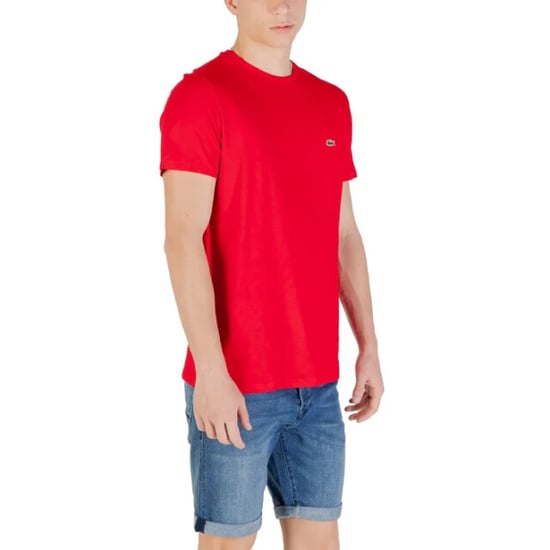 Lacoste Men's Crew Neck T-Shirt Red - Image 4