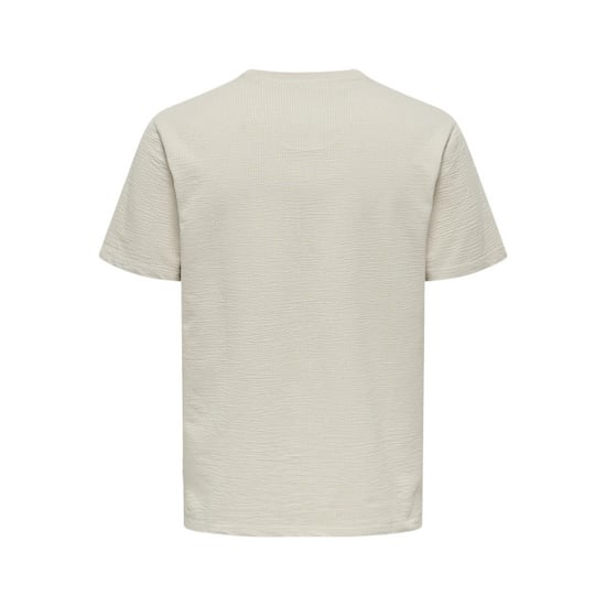 Only & Sons Onskian reg seersucker ss tee beige - Image 2