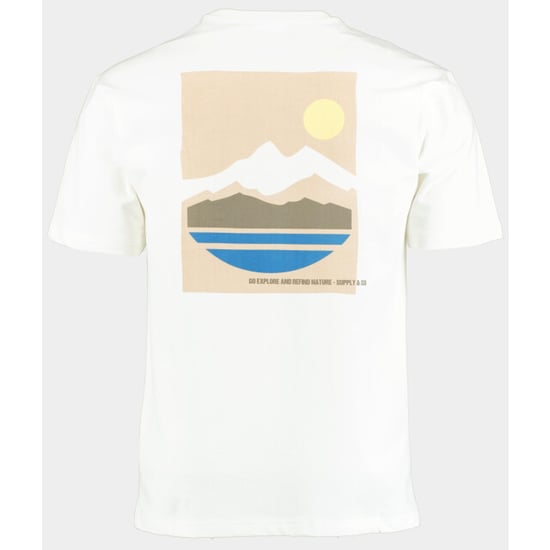 Supply & Co T-shirt korte mouw newton t-shirt backprint 25108ne05/100 white - Image 2