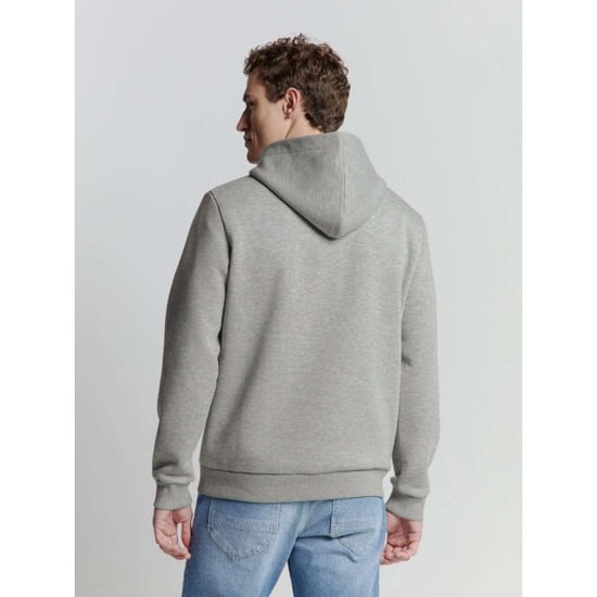 No Excess Sweater hooded grey melange - Image 3