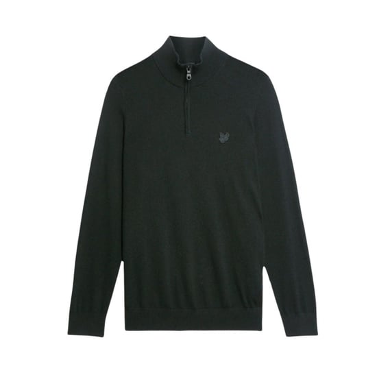 Lyle and Scott Lyle&scott tonal eagle merino quarter zip jumper truien kn2122vc - Image 1