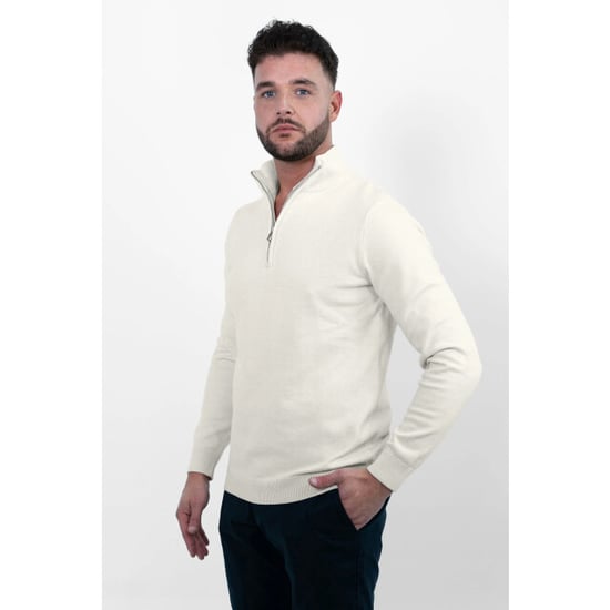 Vercate Luxe half zip off white - Image 1