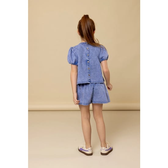 Looxs Revolution Washed denim short voor meisjes in de kleur - Image 4