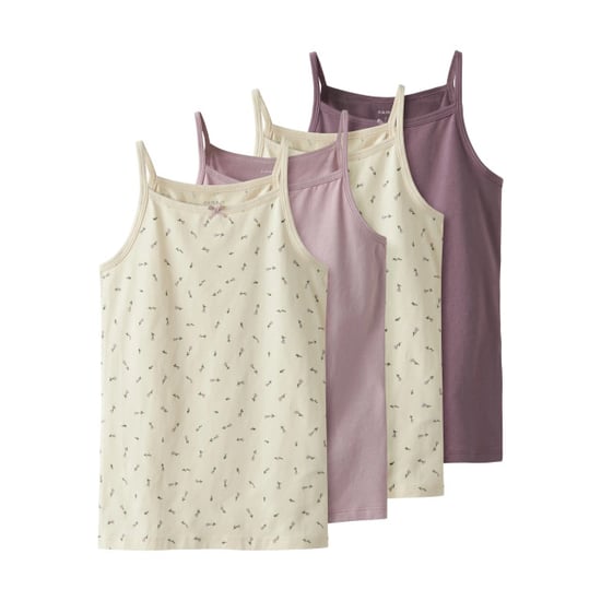 Name It Meisjes hemd top nkfstrap 4-pack effen/print multicolor - Image 1