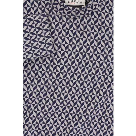 Looxs Revolution Fancy navy top geomatric print voor meisjes in de kleur - Image 3