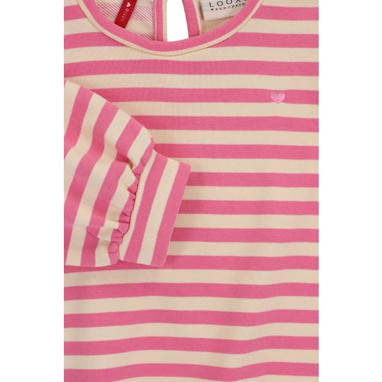 Looxs Revolution Sweater pink stripe voor meisjes in de kleur - Image 6