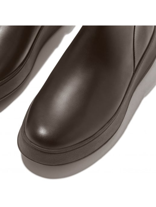 FitFlop F-mode leather flatform zip ankle boots - Image 5