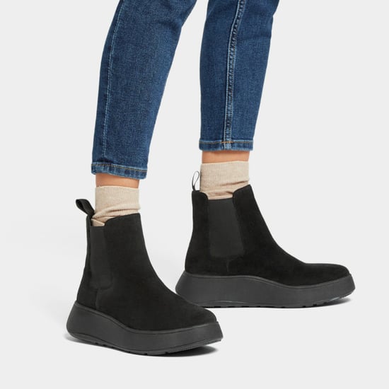 FitFlop F-mode suede flatform chelsea boots - Image 4