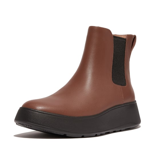 FitFlop F-mode leather flatform chelsea boots - Image 1