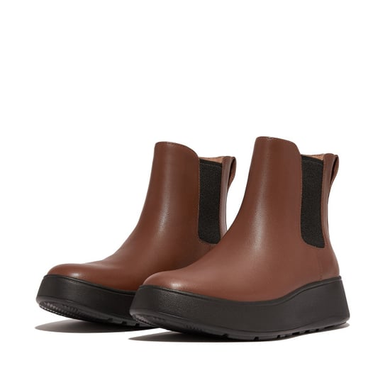FitFlop F-mode leather flatform chelsea boots - Image 5