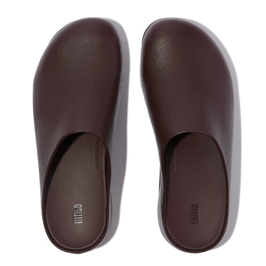 FitFlop Shuv tumbled-leather clogs - Image 2