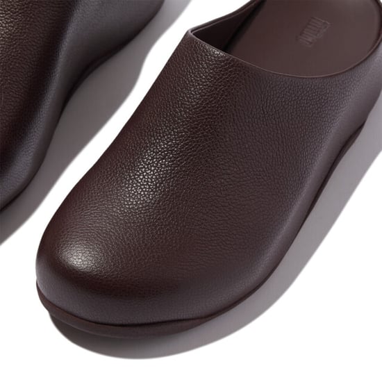FitFlop Shuv tumbled-leather clogs - Image 4