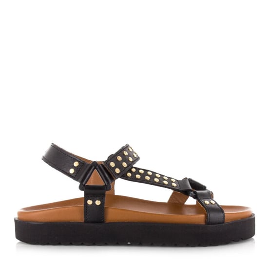DWRS Label Dwrs kodiak leren sandalen met studs platte sandalen dames - Image 1