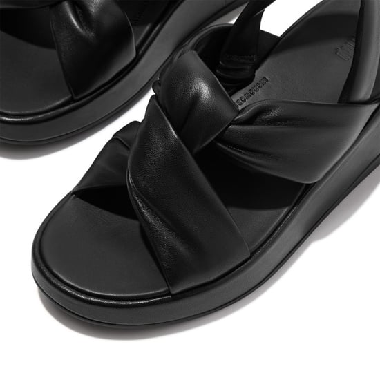 FitFlop F-mode knot soft-leather flatform b/strap sandals - Image 3