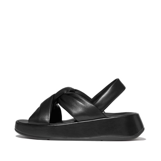 FitFlop F-mode knot soft-leather flatform b/strap sandals - Image 4