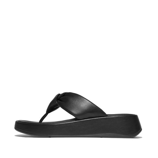 FitFlop F-mode knot soft-leather flatform toe-post sandals - Image 5