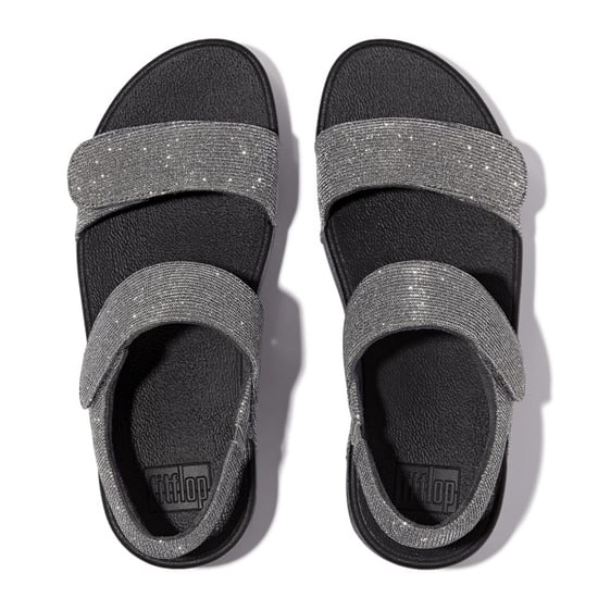 FitFlop Lulu adjustable shimmerlux back-strap sandals - Image 4