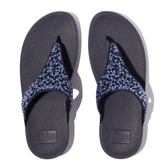 FitFlop Lulu crystal-mix toe-post sandals - Image 3