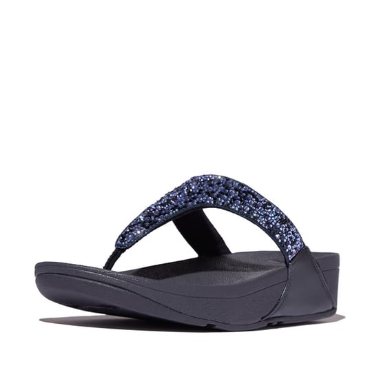 FitFlop Lulu crystal-mix toe-post sandals - Image 4