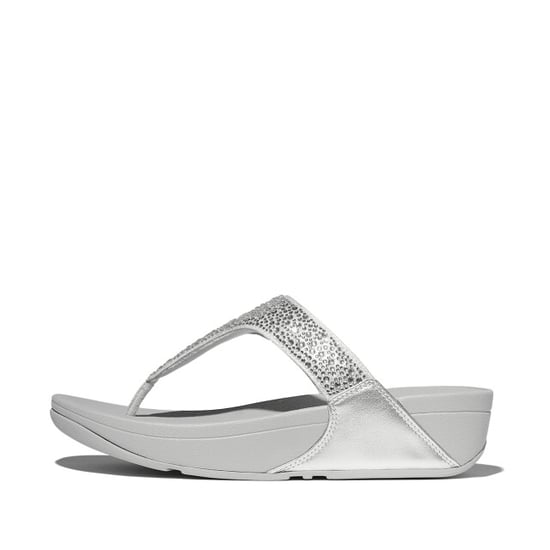 FitFlop Lulu crystal-mix toe-post sandals - Image 6